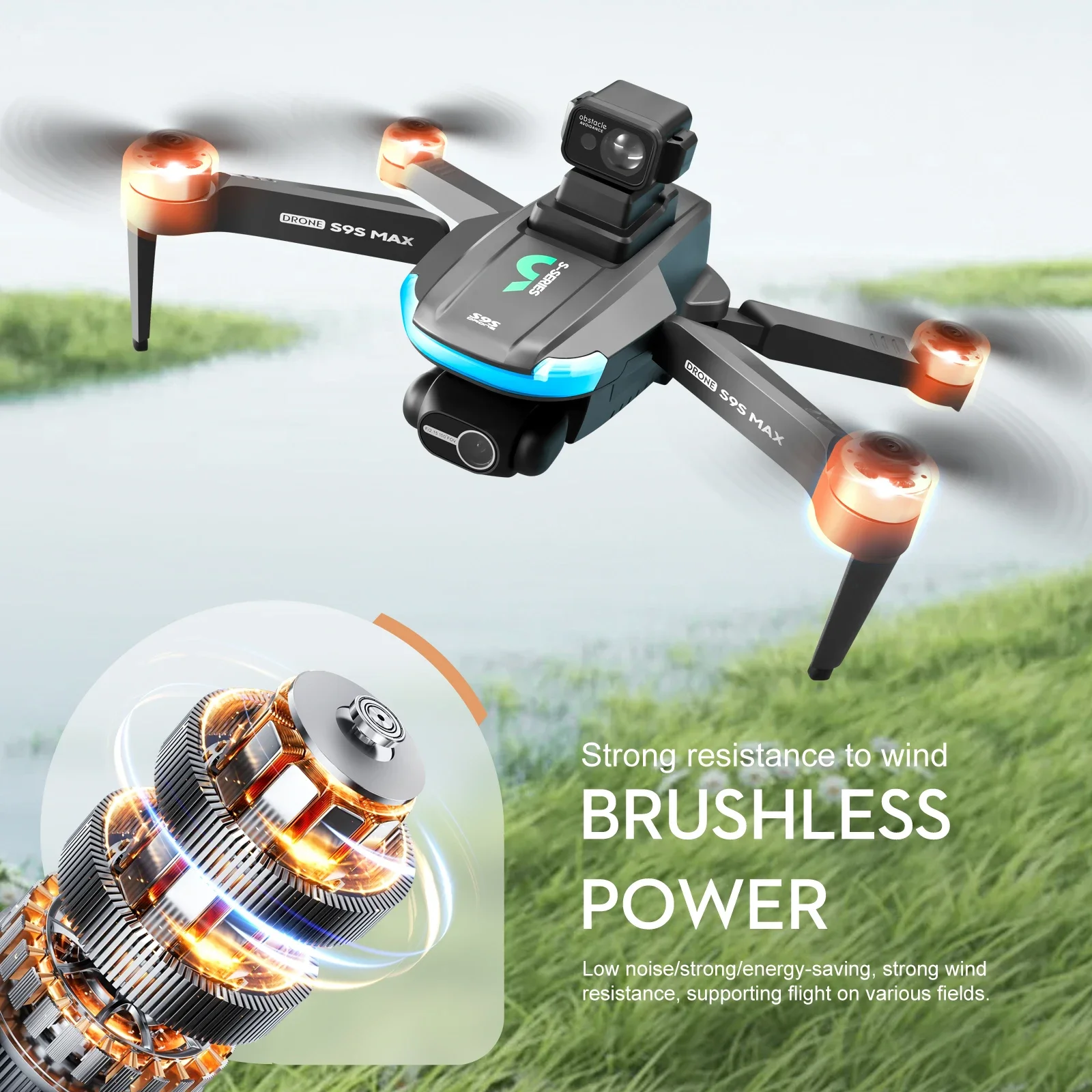Drone MINI S9S MAX Baru 4K 2 S - Drone Gimbal Case ulasan dan harga