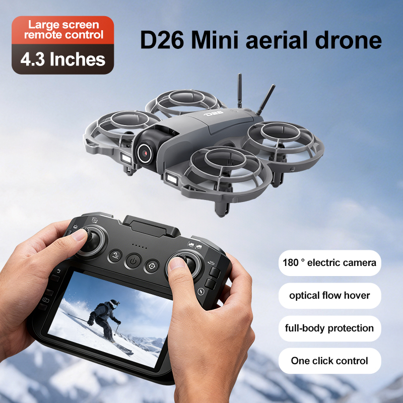 Drone D26 4K Aerial HD 180 °   - Drone Gimbal Case ulasan dan harga