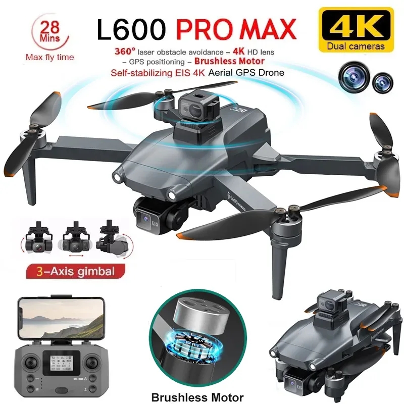 L600 PRO MAX Drone GPS profesi - Drone Gimbal Case ulasan dan harga