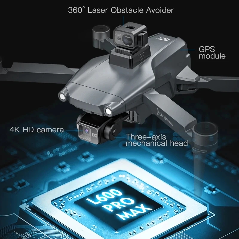 L600 PRO MAX Drone GPS profesi - Drone Gimbal Case ulasan dan harga