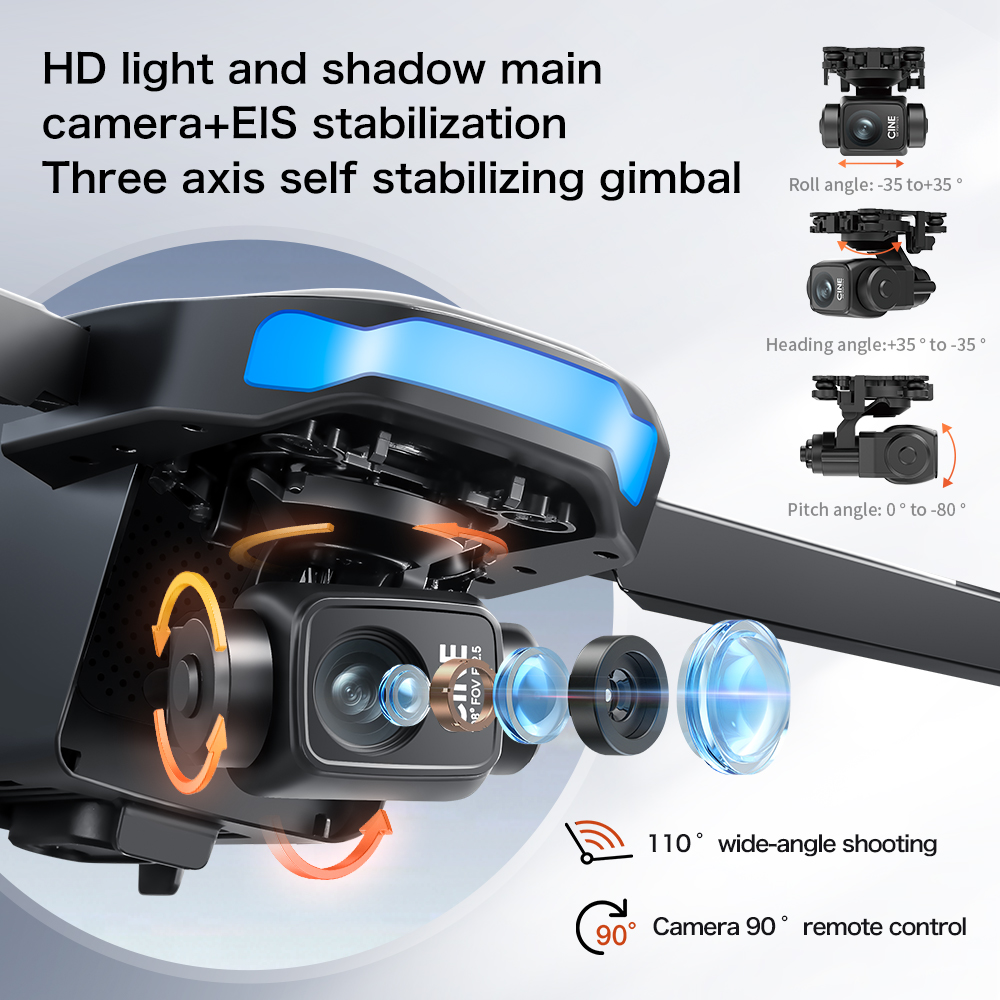 Drone Baru S-X1 MAX GPS 8K Pro - Drone Gimbal Case ulasan dan harga